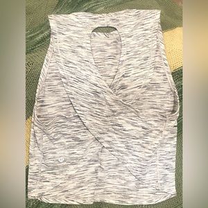 LULULEMON Lightweight crop tank top with crisscross design on the back